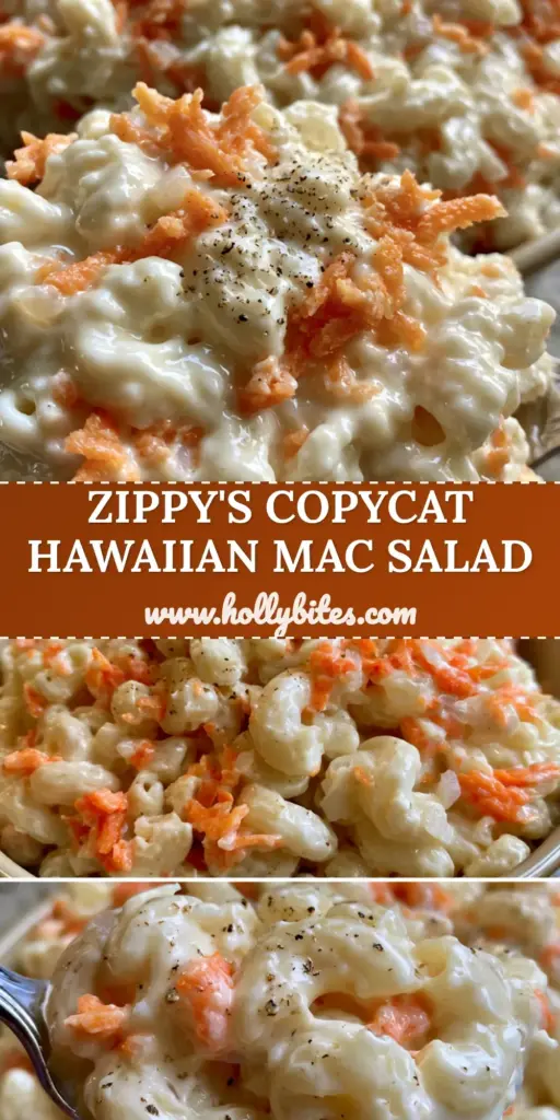 Hawaiian Mac Salad: The Authentic Creamy Island Plate Lunch Recipe 3 A top-down view of a classic ceramic bowl overflowing with authentic Hawaiian Mac Salad next to a spoon scooping a creamy portion.