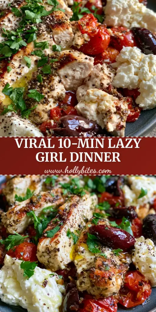 Healthy Dinner Ideas: One-Pan Mediterranean Herb-Crusted Chicken 3 A vibrant Mediterranean one-pan meal with seared herb-crusted chicken, blistered tomatoes, and feta on a dark plate. (Healthy Dinner Ideas)